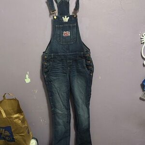 LEI Dark Blue Women's Denim Overalls